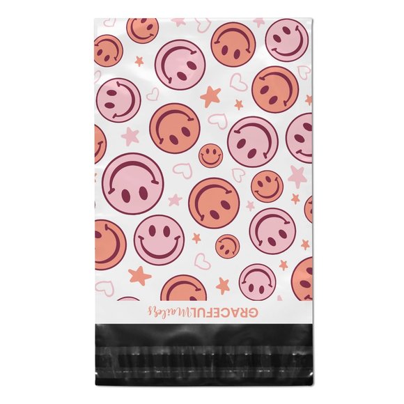 100 Pack - Sassy Smiles 10x13 Inch Poly Mailer | Super Thick Poly Mailers - Picture 2 of 3